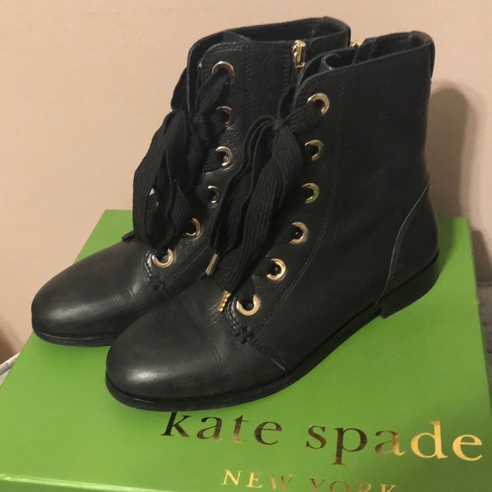 Kate spade combat boots